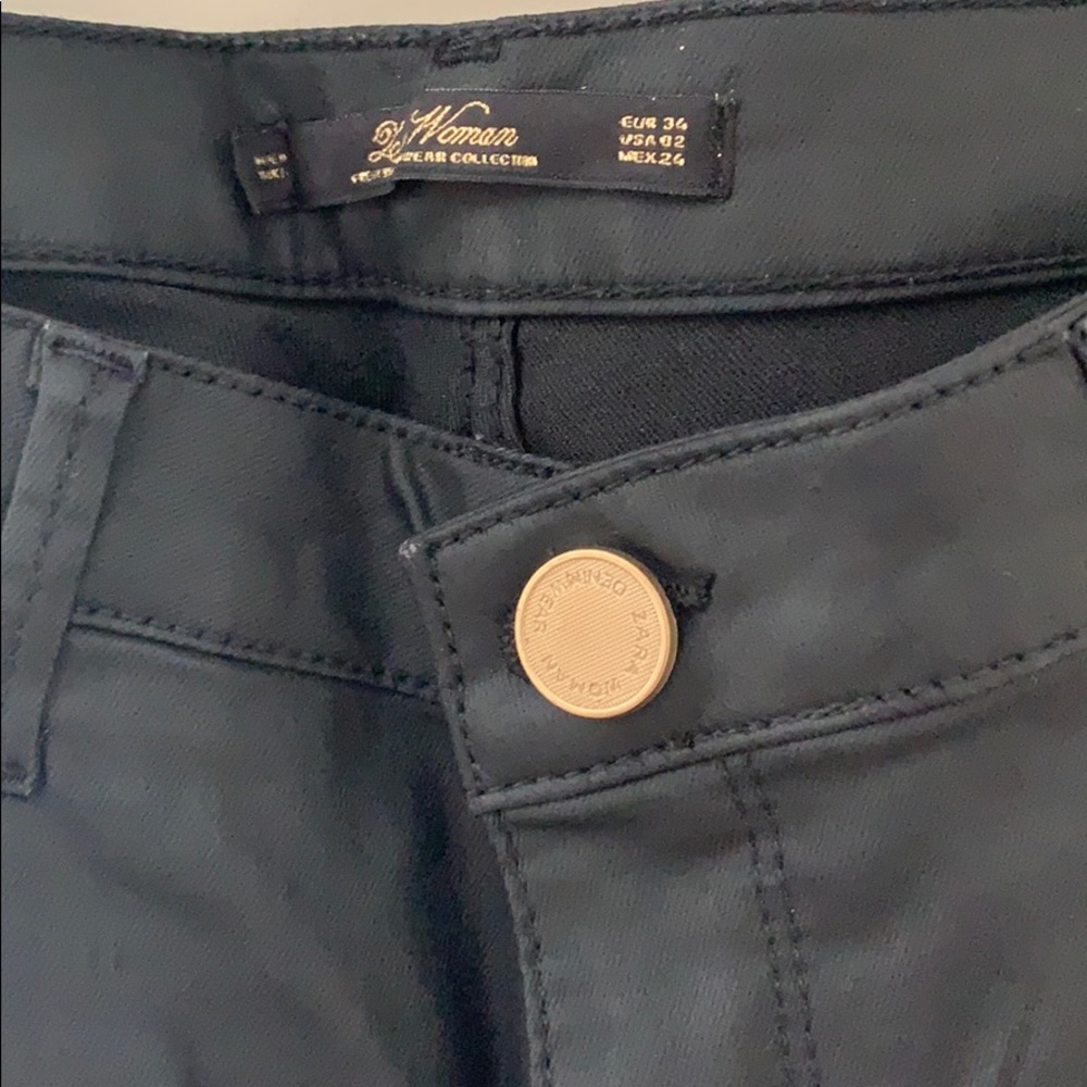 Used black slim fit Zara jeans